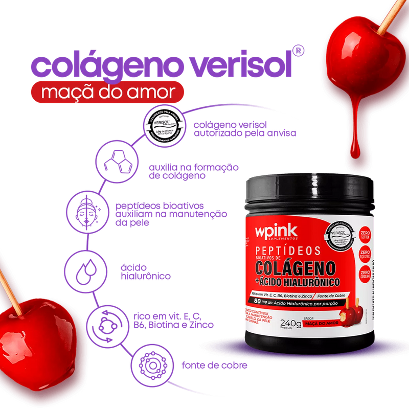 Colágeno VERISOL Maçã do Amor - 240g