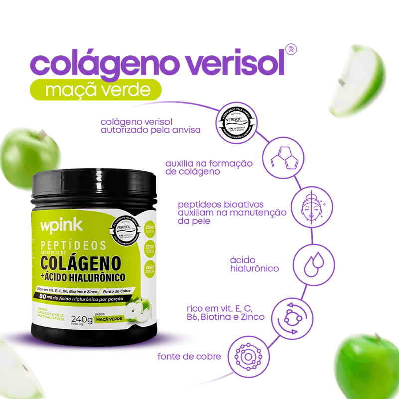 Colágeno VERISOL Maçã Verde - 240g