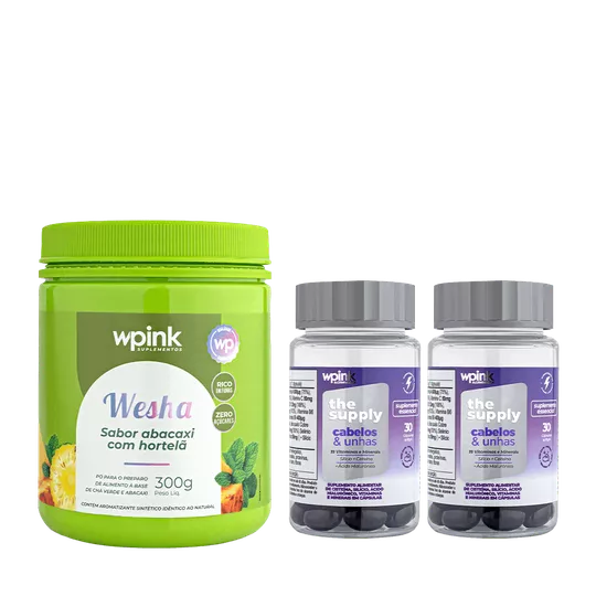 Kit Wesha + 2 Cabelos e Unhas